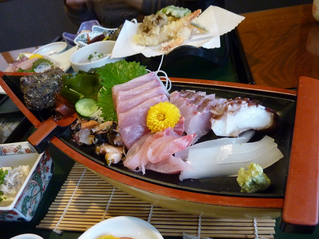 特別刺身定食の舟盛り_20130406