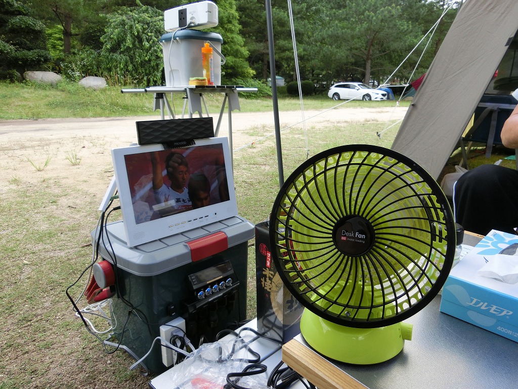 ポータブル電源＆TVシステムと扇風機_20150627