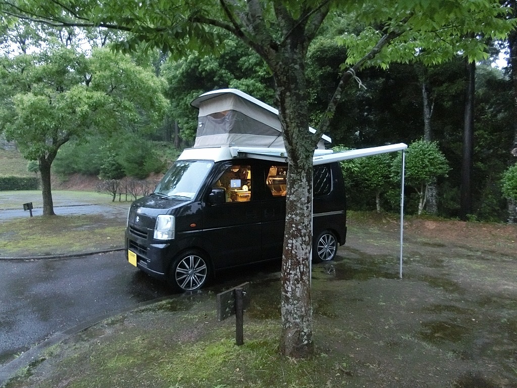雨のサイトと軽キャンKONG_1_20160619